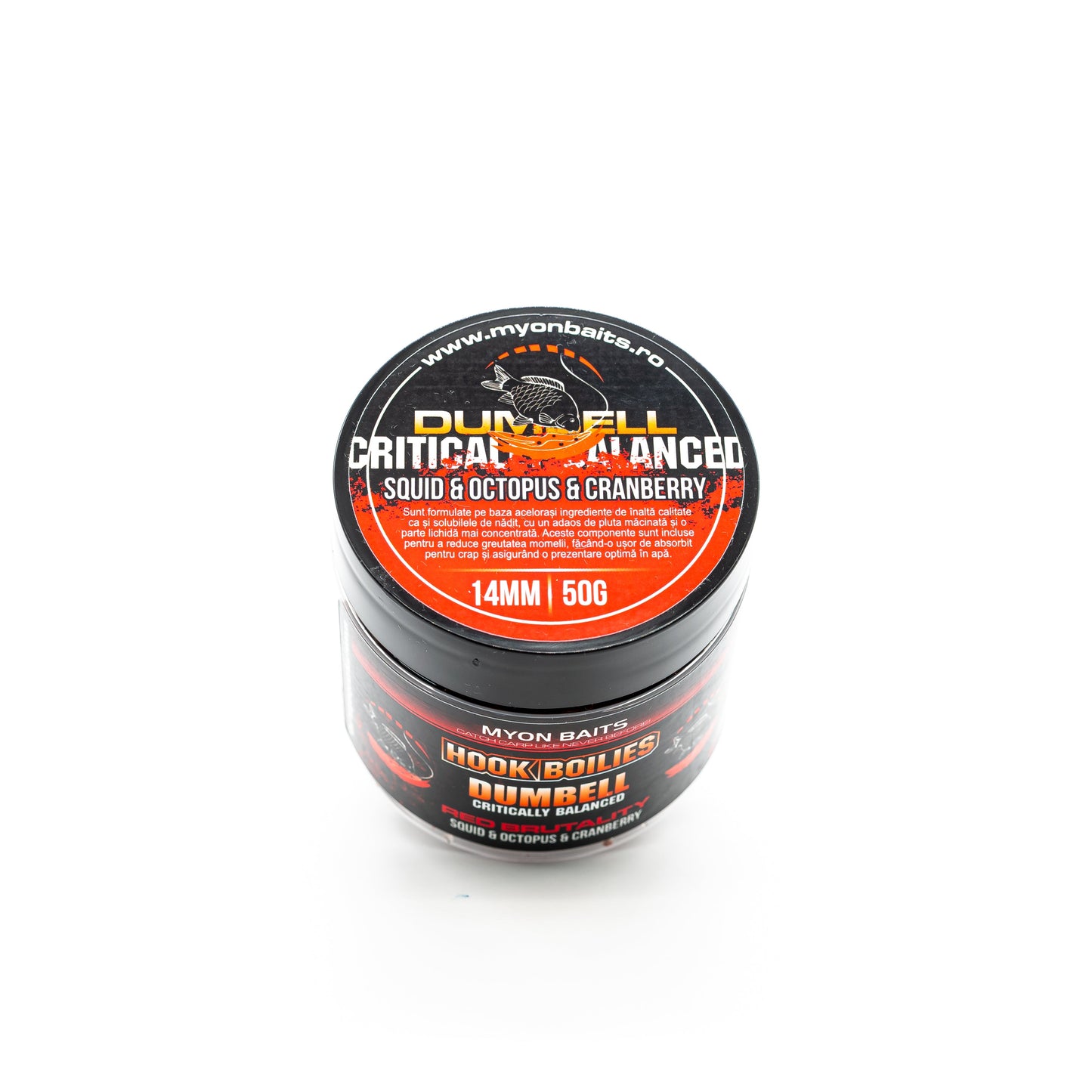 Critic Echilibrate Dumbell Red Brutality 14 mm - Myon Baits
