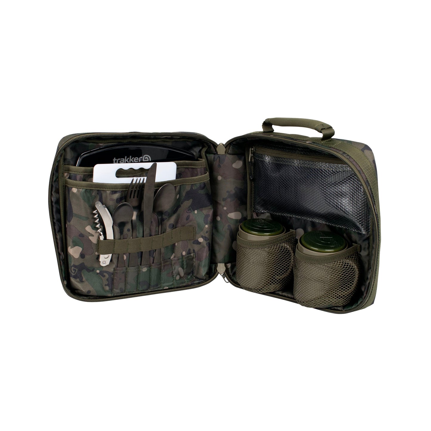 Geanta + Trusa pentru Picnic Trakker NXC Camo Deluxe Food Set - Trakker