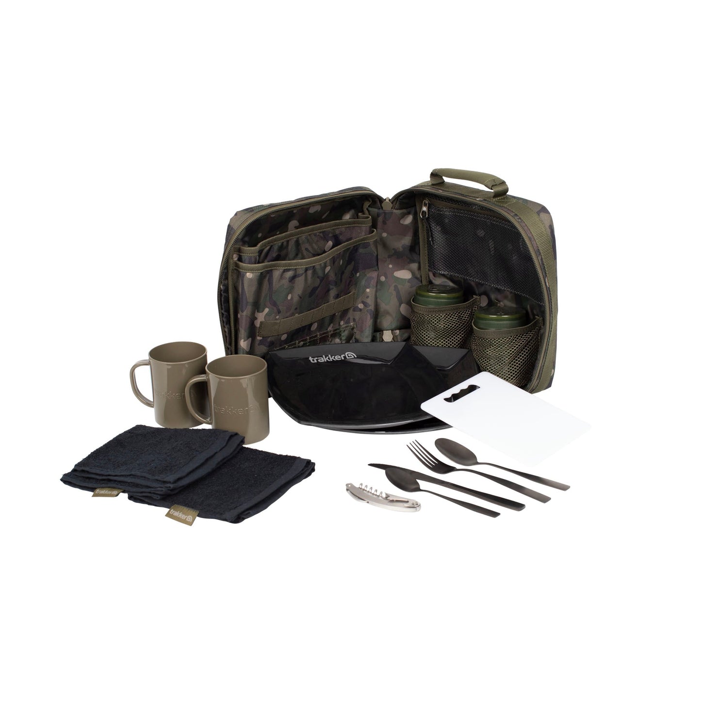 Geanta + Trusa pentru Picnic Trakker NXC Camo Deluxe Food Set - Trakker