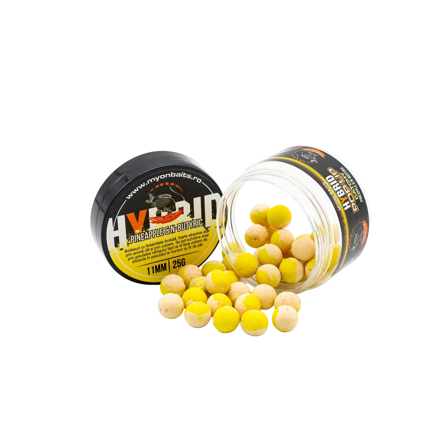 Hybrid Pop Up Catchy Pineapple & N-Butyric 11 mm - Myon Baits