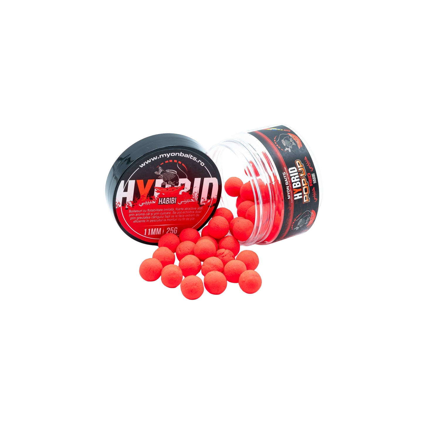 Hybrid Pop Up RED Habibi 11 mm - Myon Baits