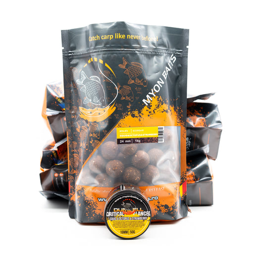 Licitatie - Pachet 10 kg Solubile EcoSquid 24 mm - Myon Baits