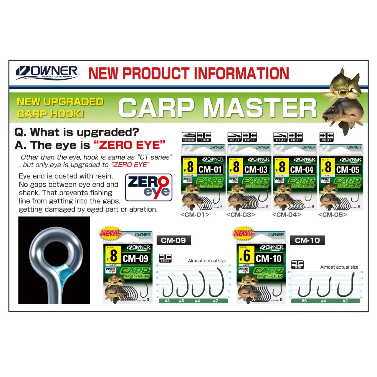 Carlige Owner CM-04 Carp Master Aya Magic Fusso – Evoluția a Legendarului CT-4 - Owner