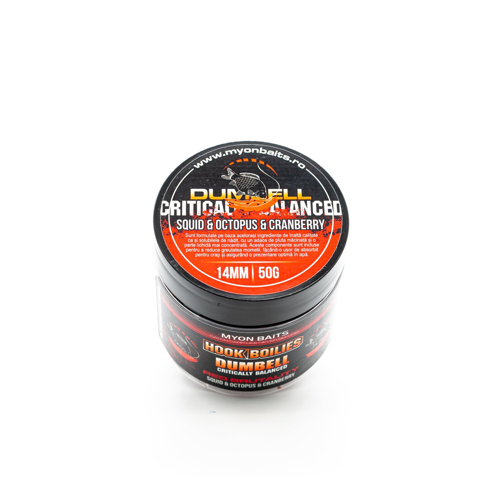 Critic Echilibrate Dumbell Red Brutality 14 mm - Myon Baits
