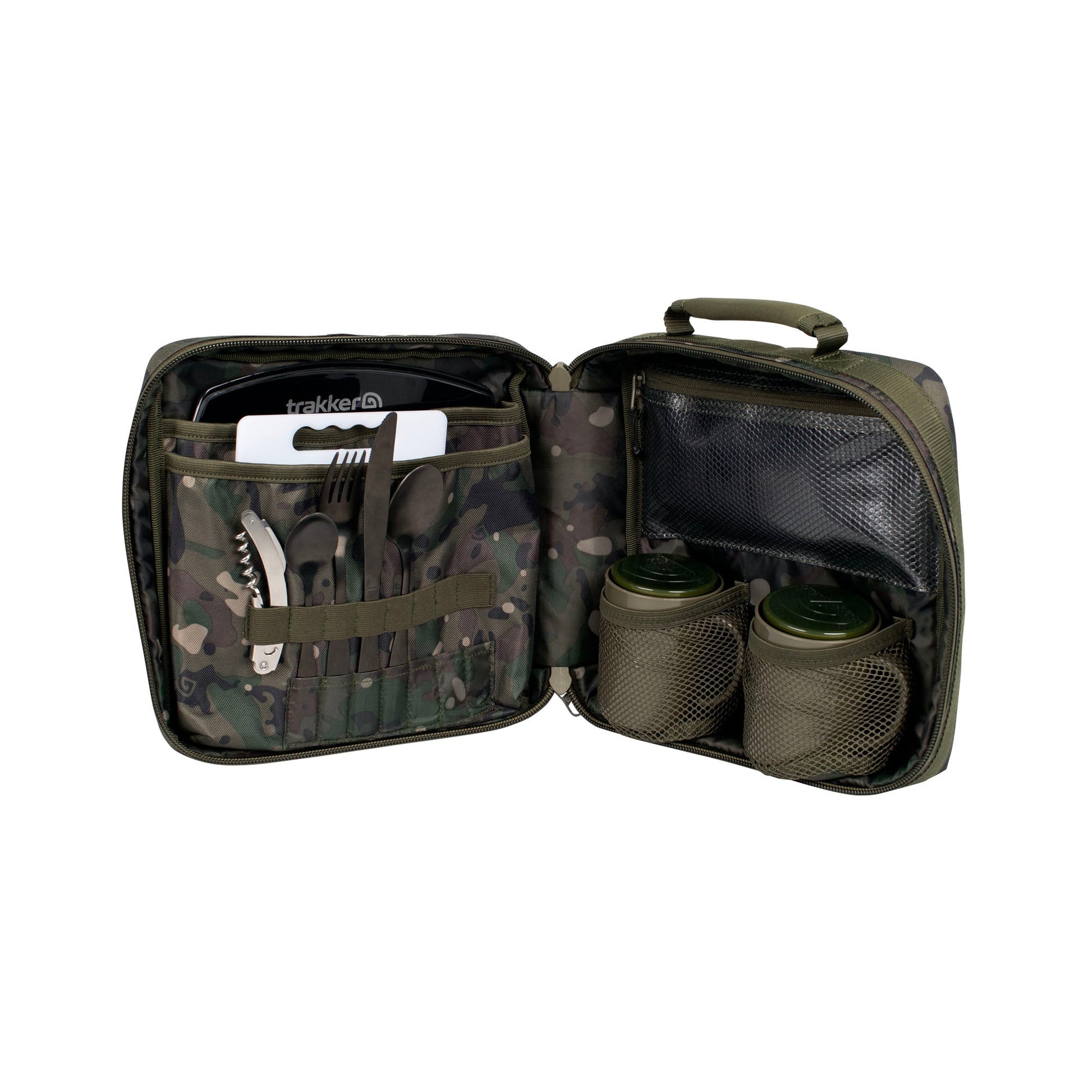 Geanta + Trusa pentru Picnic Trakker NXC Camo Deluxe Food Set - Trakker