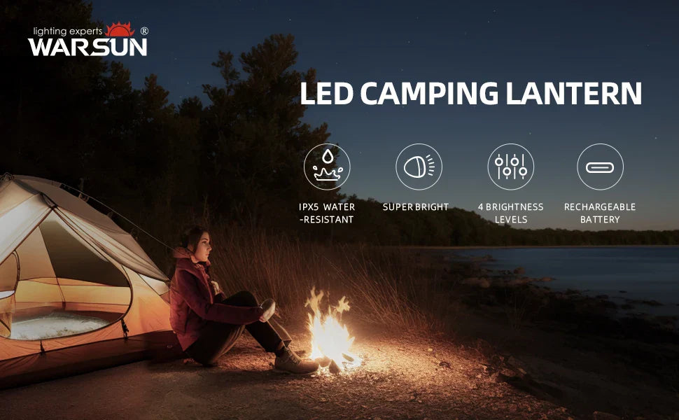 Myon Baits Lampa de Cort Warsun Impermeaila IPX6 SMD pentru Exterior Other camping